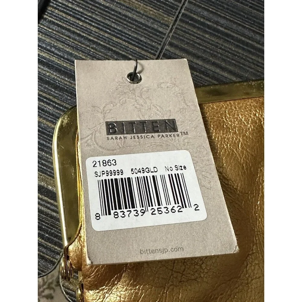 Gold Clutch Bitten By Steve & Barry’s Excl.‎ By Sarah Jessica Parker With Tag